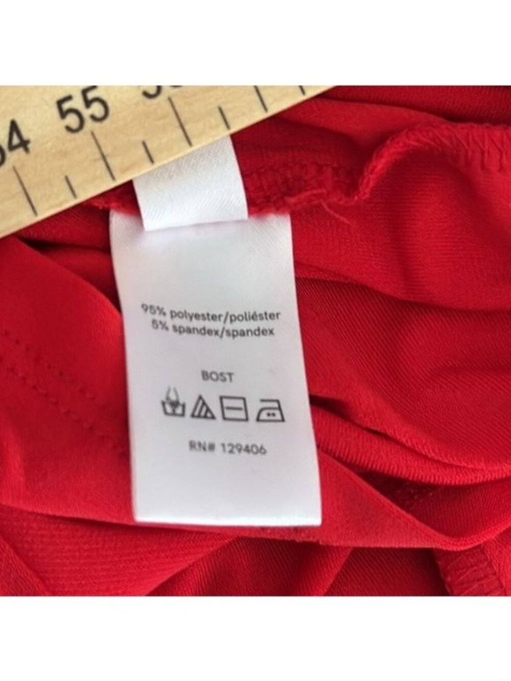 Red Venus Long Sleeve Jumpsuit With Open Front Skirt Overlay Strappy Neckline & - Picture 4 of 12
